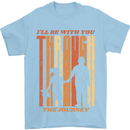 Fathers Day Daddy & Daughter Dad Papa Mens T-Shirt Cotton Gildan Light Blue