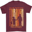 Fathers Day Daddy & Daughter Dad Papa Mens T-Shirt Cotton Gildan Maroon