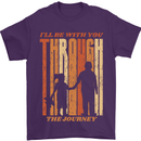 Fathers Day Daddy & Daughter Dad Papa Mens T-Shirt Cotton Gildan Purple