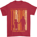 Fathers Day Daddy & Daughter Dad Papa Mens T-Shirt Cotton Gildan Red