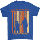 Fathers Day Daddy & Daughter Dad Papa Mens T-Shirt Cotton Gildan Royal Blue