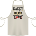 Fathers Day Daughter Love Son Hero Dad Cotton Apron 100% Organic Natural