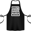 Fathers Day Farter Funny Flatulence Fart Cotton Apron 100% Organic Black