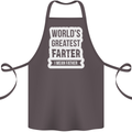 Fathers Day Farter Funny Flatulence Fart Cotton Apron 100% Organic Dark Grey