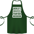 Fathers Day Farter Funny Flatulence Fart Cotton Apron 100% Organic Forest Green