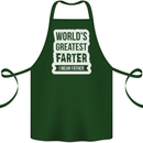 Fathers Day Farter Funny Flatulence Fart Cotton Apron 100% Organic Forest Green