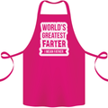 Fathers Day Farter Funny Flatulence Fart Cotton Apron 100% Organic Pink