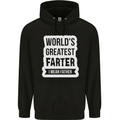 Fathers Day Farter Funny Flatulence Fart Mens 80% Cotton Hoodie Black