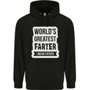 Fathers Day Farter Funny Flatulence Fart Mens 80% Cotton Hoodie Black
