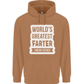 Fathers Day Farter Funny Flatulence Fart Mens 80% Cotton Hoodie Caramel Latte