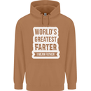 Fathers Day Farter Funny Flatulence Fart Mens 80% Cotton Hoodie Caramel Latte