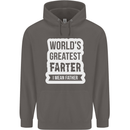 Fathers Day Farter Funny Flatulence Fart Mens 80% Cotton Hoodie Charcoal