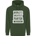 Fathers Day Farter Funny Flatulence Fart Mens 80% Cotton Hoodie Forest Green