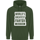 Fathers Day Farter Funny Flatulence Fart Mens 80% Cotton Hoodie Forest Green