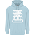 Fathers Day Farter Funny Flatulence Fart Mens 80% Cotton Hoodie Light Blue