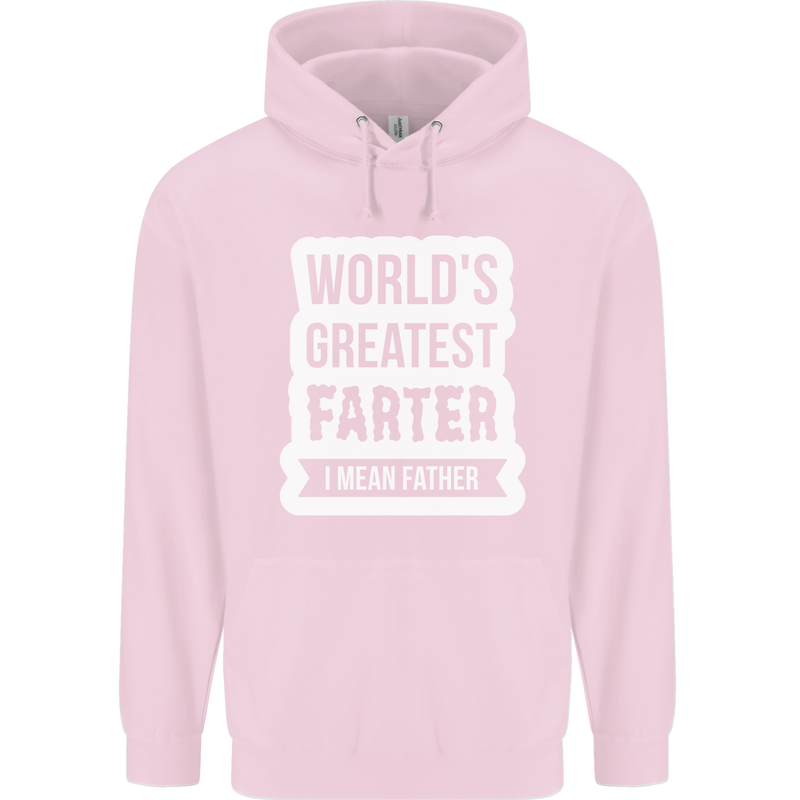 Fathers Day Farter Funny Flatulence Fart Mens 80% Cotton Hoodie Light Pink