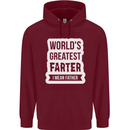 Fathers Day Farter Funny Flatulence Fart Mens 80% Cotton Hoodie Maroon