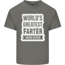 Fathers Day Farter Funny Flatulence Fart Mens Cotton T-Shirt Tee Top Charcoal