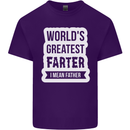 Fathers Day Farter Funny Flatulence Fart Mens Cotton T-Shirt Tee Top Purple