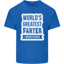 Fathers Day Farter Funny Flatulence Fart Mens Cotton T-Shirt Tee Top Royal Blue