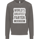Fathers Day Farter Funny Flatulence Fart Mens Sweatshirt Jumper Charcoal