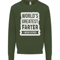 Fathers Day Farter Funny Flatulence Fart Mens Sweatshirt Jumper Forest Green