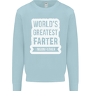 Fathers Day Farter Funny Flatulence Fart Mens Sweatshirt Jumper Light Blue