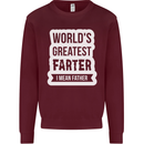 Fathers Day Farter Funny Flatulence Fart Mens Sweatshirt Jumper Maroon