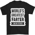 Fathers Day Farter Funny Flatulence Fart Mens T-Shirt Cotton Gildan Black