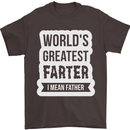 Fathers Day Farter Funny Flatulence Fart Mens T-Shirt Cotton Gildan Dark Chocolate