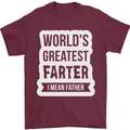 Fathers Day Farter Funny Flatulence Fart Mens T-Shirt Cotton Gildan Maroon