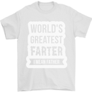 Fathers Day Farter Funny Flatulence Fart Mens T-Shirt Cotton Gildan White