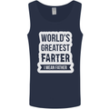 Fathers Day Farter Funny Flatulence Fart Mens Vest Tank Top Navy Blue