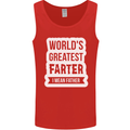 Fathers Day Farter Funny Flatulence Fart Mens Vest Tank Top Red