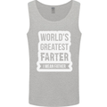 Fathers Day Farter Funny Flatulence Fart Mens Vest Tank Top Sports Grey