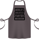 Fathers Day Farter Funny Flatulence Farting Cotton Apron 100% Organic Dark Grey