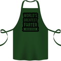 Fathers Day Farter Funny Flatulence Farting Cotton Apron 100% Organic Forest Green