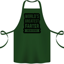 Fathers Day Farter Funny Flatulence Farting Cotton Apron 100% Organic Forest Green