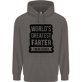 Fathers Day Farter Funny Flatulence Farting Mens 80% Cotton Hoodie Charcoal