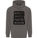 Fathers Day Farter Funny Flatulence Farting Mens 80% Cotton Hoodie Charcoal