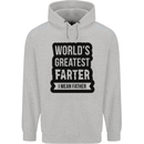 Fathers Day Farter Funny Flatulence Farting Mens 80% Cotton Hoodie Sports Grey