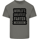 Fathers Day Farter Funny Flatulence Farting Mens Cotton T-Shirt Tee Top Charcoal