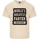 Fathers Day Farter Funny Flatulence Farting Mens Cotton T-Shirt Tee Top Natural
