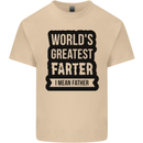 Fathers Day Farter Funny Flatulence Farting Mens Cotton T-Shirt Tee Top Sand