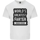 Fathers Day Farter Funny Flatulence Farting Mens Cotton T-Shirt Tee Top White