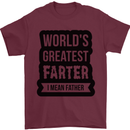 Fathers Day Farter Funny Flatulence Farting Mens T-Shirt Cotton Gildan Maroon