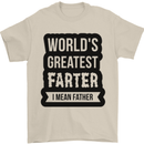 Fathers Day Farter Funny Flatulence Farting Mens T-Shirt Cotton Gildan Sand