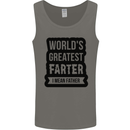 Fathers Day Farter Funny Flatulence Farting Mens Vest Tank Top Charcoal