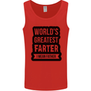 Fathers Day Farter Funny Flatulence Farting Mens Vest Tank Top Red