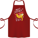 Fathers Day Funny Sloth Dad Daddy Cotton Apron 100% Organic Maroon